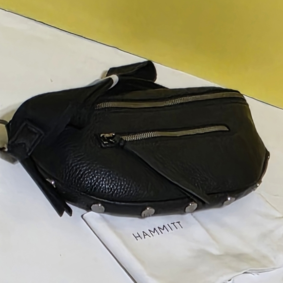 Hammitt Black Leather Crossbody Bag - Picture 3 of 6